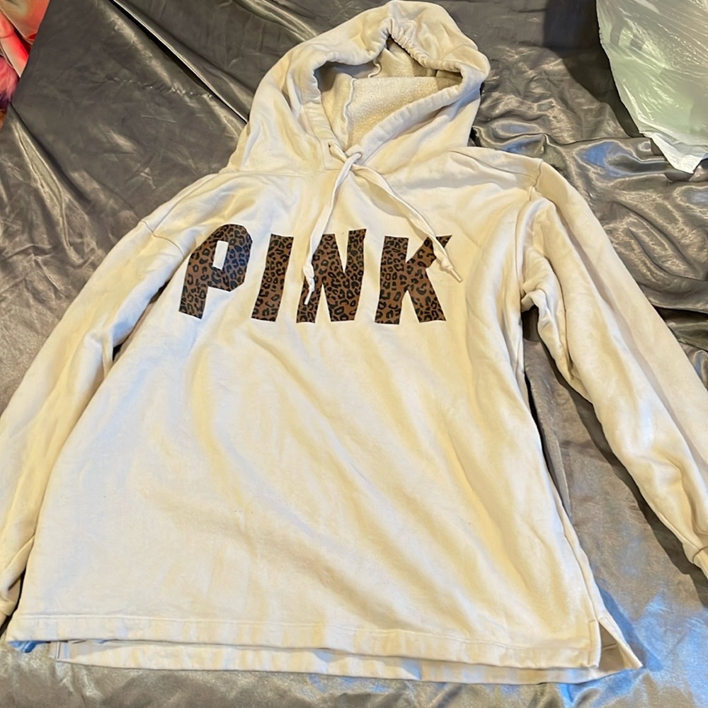 Cheetah print tan hoodie